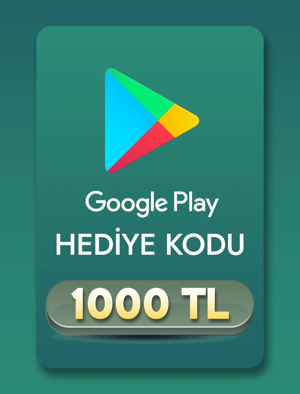1000 TL Google Play Kartı ( 40 ADET 25 TL KOD OLARAK TESLİM EDİLİR )
