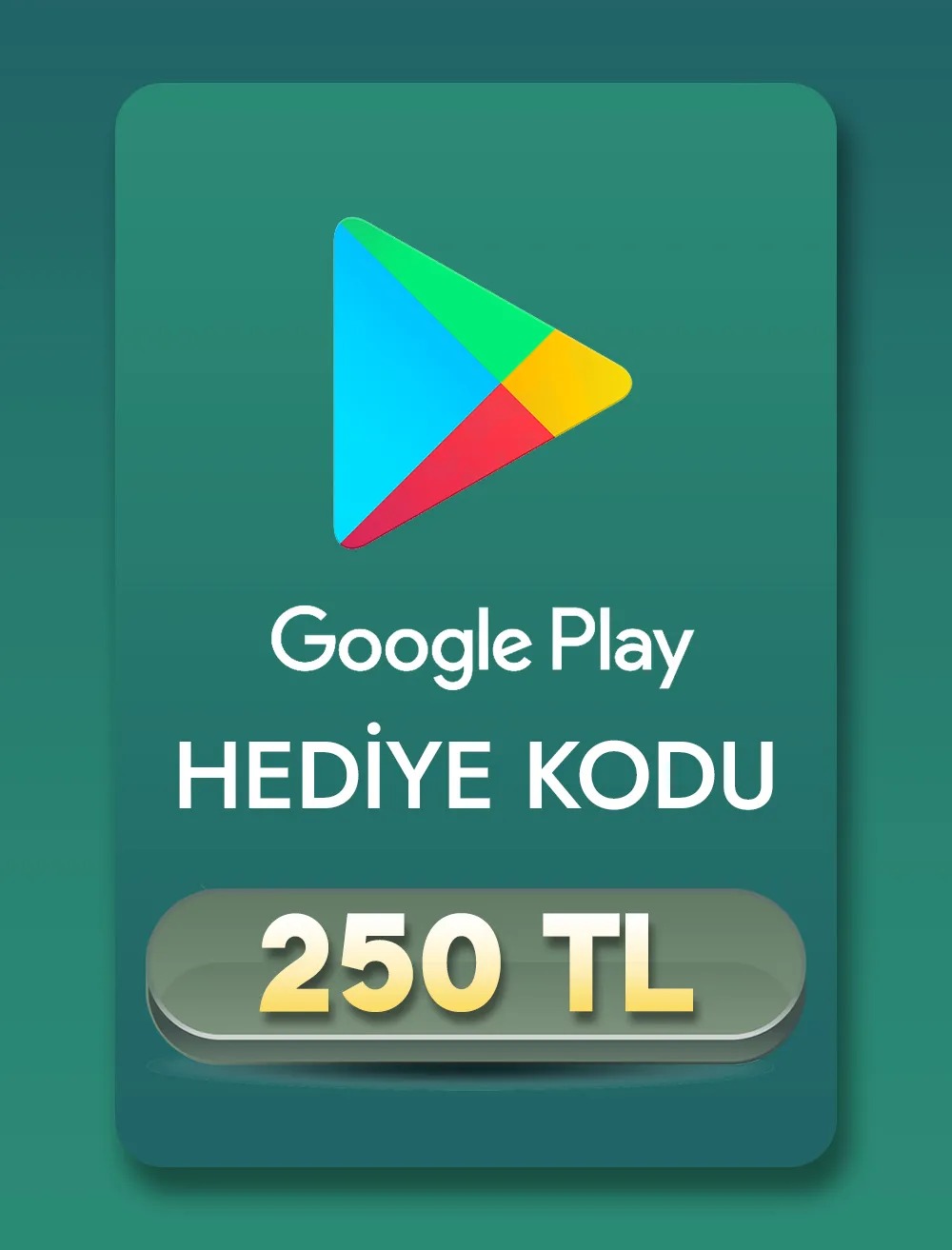 250 TL Google Play Kartı ( 10 ADET 25 TL KOD OLARAK TESLİM EDİLİR )